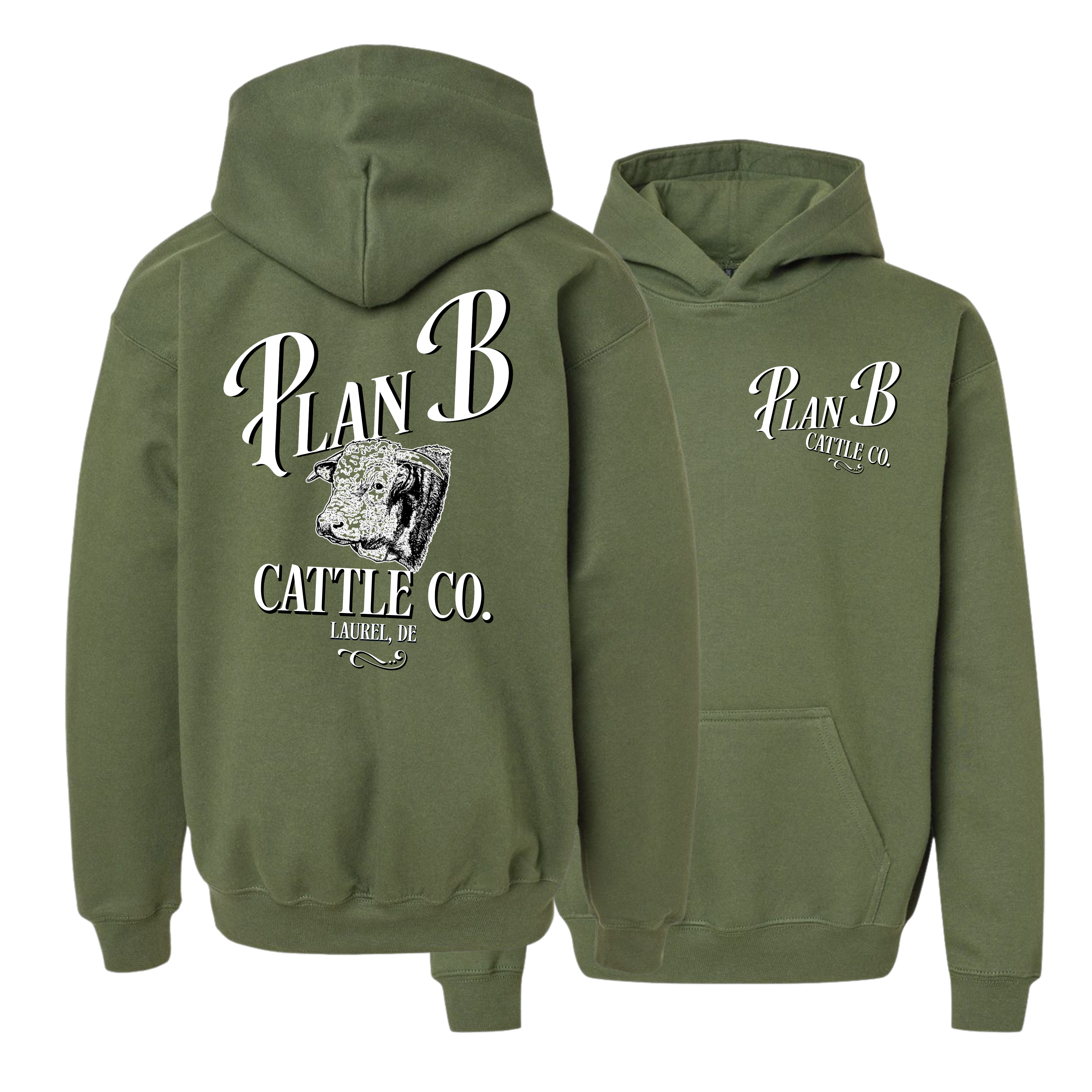 Plan B Cattle Co. - Heavy Unisex Hoodie - Youth